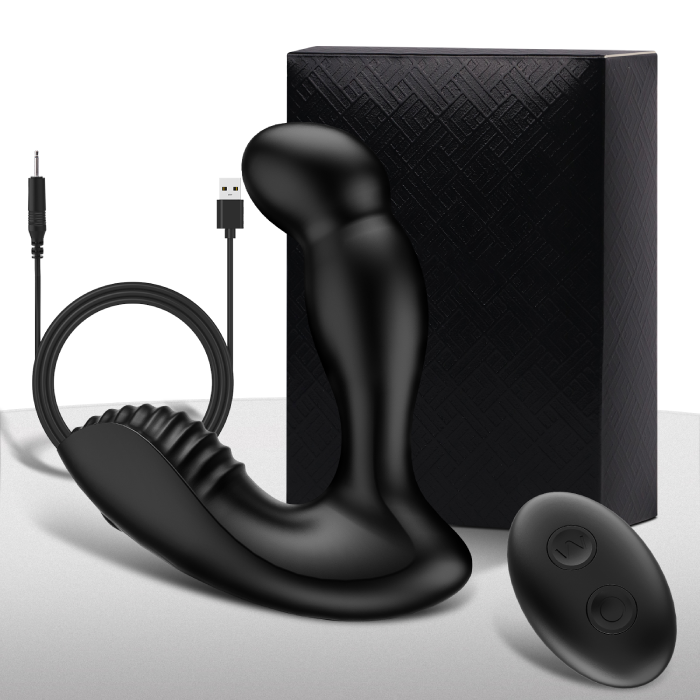 3 in 1 Prostate Vibrator Toy with 5 Wiggle & 2x10 Vibration Modes