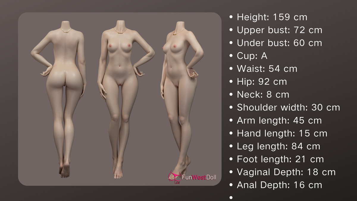 159cm/5ft2 A-cup Silicone Sex Doll – Sophiemina