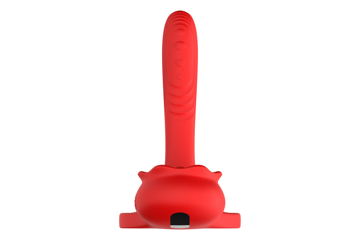 10-Mode Rose Vibrating Cock Ring for Multiple Stimulation