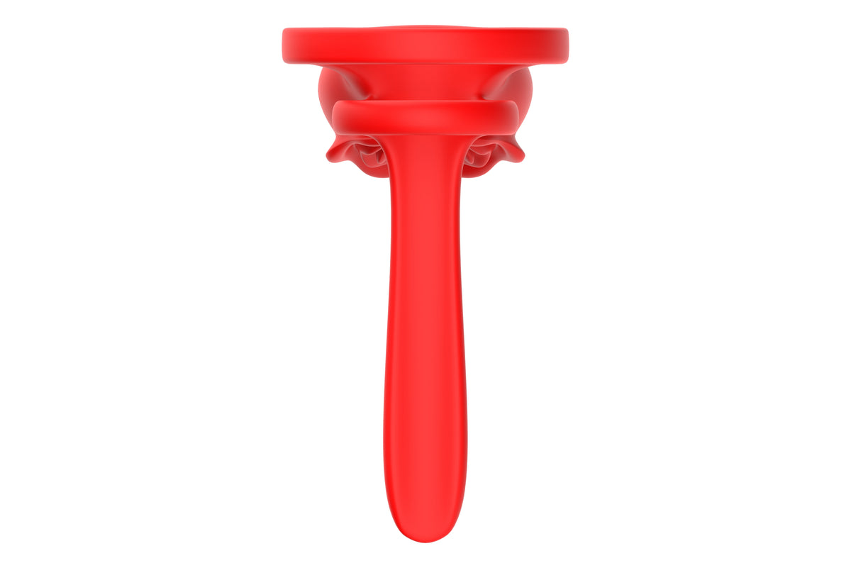 10-Mode Rose Vibrating Cock Ring for Multiple Stimulation