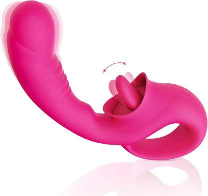 Eveandlove G-spot vibrator offers 10 licking and vibration patterns for women