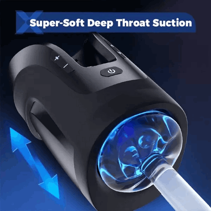 Leten Cannon King Mini 3D Fleshy Telescopic Vibrating Automatic Male Masturbator Blowjob Stroker