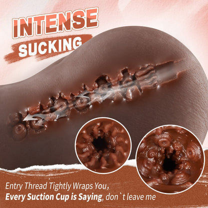 Elowen Realistic Butt Chocolate Anal Male Masturbator 4.5 LBS