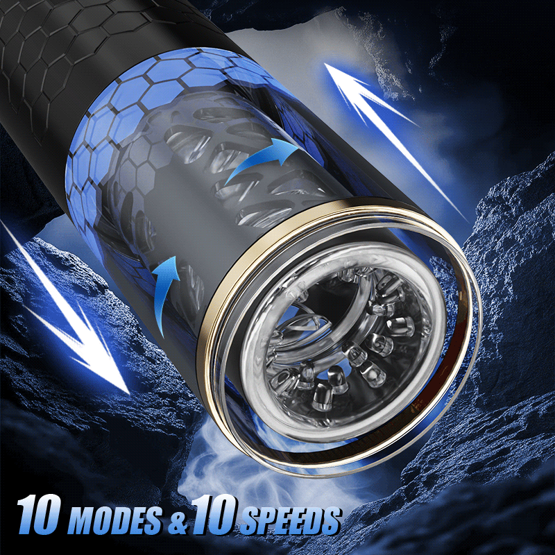 STORM - Intense Thrusting & Spinning Hands-Free 6.10 Inches Depth Masturbator