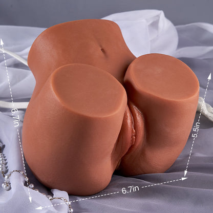 Maya -Private Ritual | Warm Brown Skin & Pearl-Chain Latina Lifelike TPE Dual-Hole Ass Sex Torso