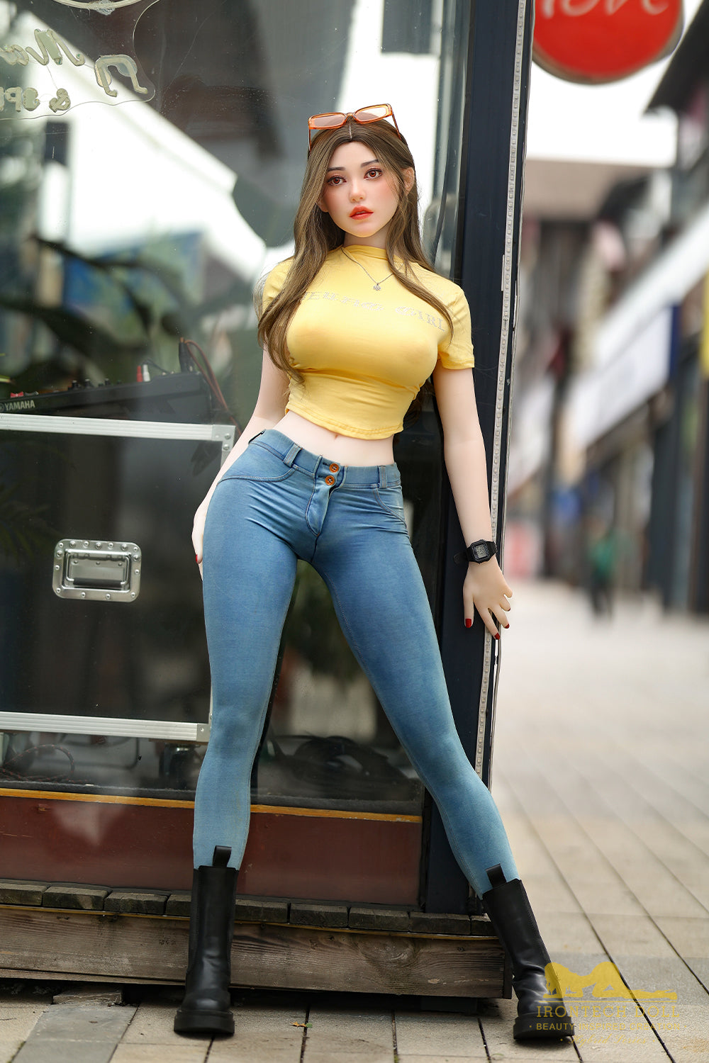 159cm/5ft2 F-cup Silicone Head TPE Body Sex Doll – Eileen