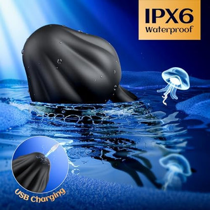 Male Vibrator - 10 Vibration Modes & Tentacle Stroker for Penis & Nipple Stimulation