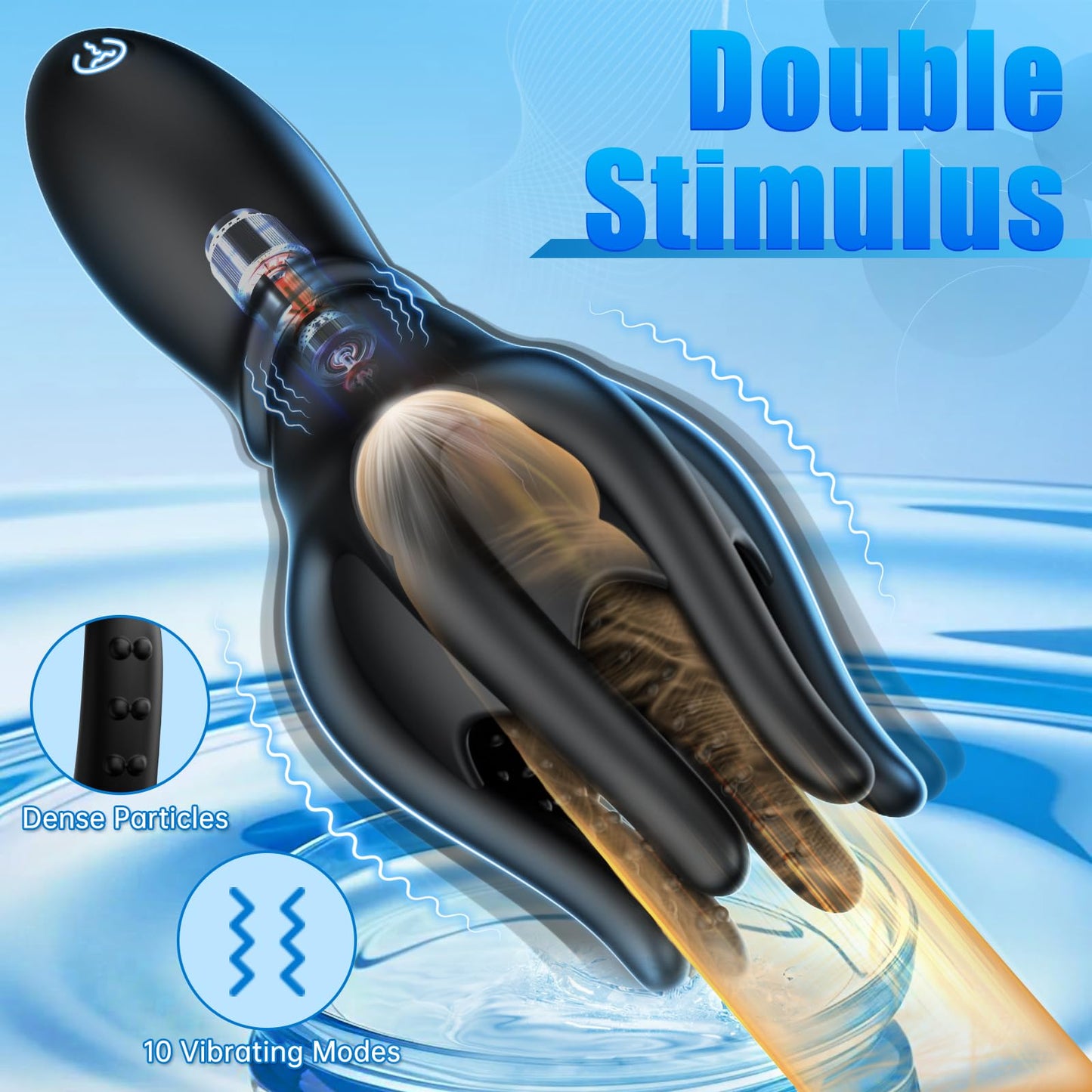 2026 New Male Masturbator: 10 Vibrating Modes, Stroker with 6 Tentacles