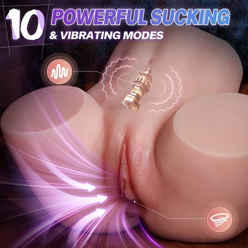 Eva-Sex Doll for Men, Realistic Pussy Ass Automatic Masturbator Masturbator Doll with 3D Vaginal Channel