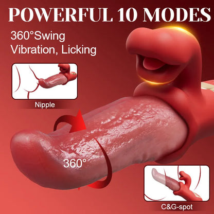 💋Deep Wriggle Licking & G-Spot Swing Vibrator ✨