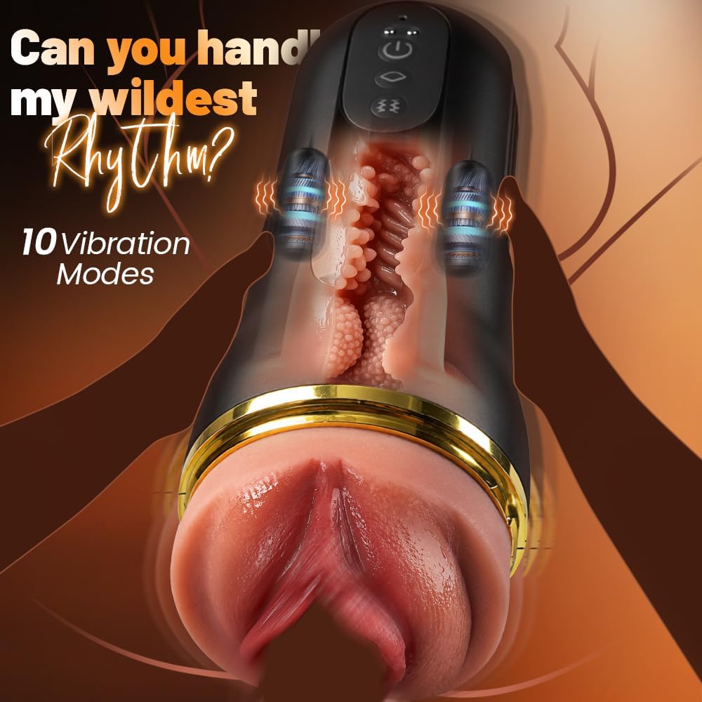 Bestvibe Automatic Male Masturbators Sex Toys with 3 Replaceable Sleeves
