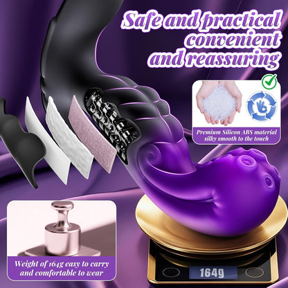 Prostate Massager Peristaltic Butt Plug, AI Sync Sex Toys Vibrator for Men