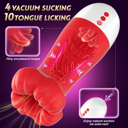 Male Sex Toys for Men Sucking Licking Vibrator Pocket Pussy Sex Toy