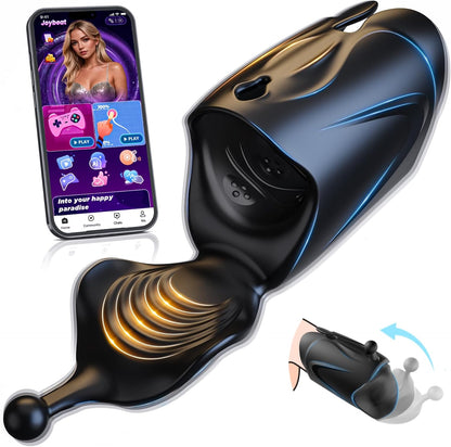 [HOT SALE] 2-Motor Penis Glans Training 10-Vibration Masturbation Cup