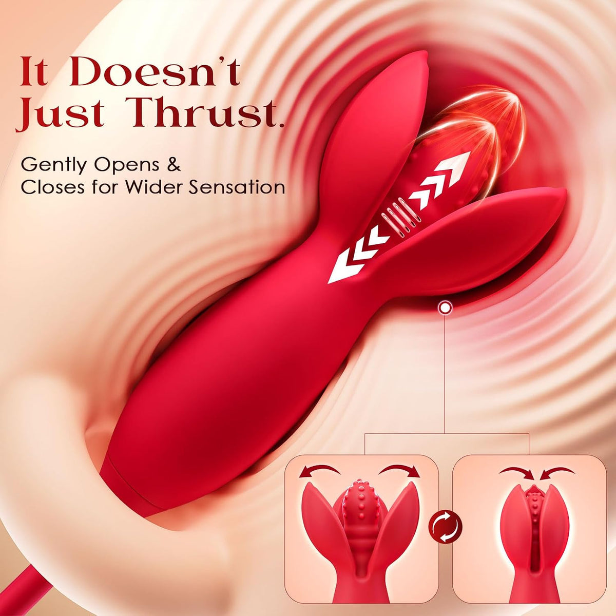 Rose Toy Couple Vibrator Sex Toys for Women, Detachable Sucking Vibrator & Blooming Thrusting Dildo, 10 Modes, App AI Control Adult Toy for Female, G-Spot Clit Nipple Toy for Sex Games
