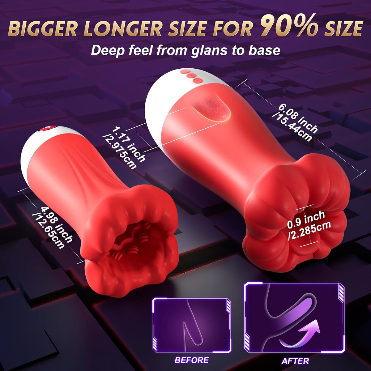 Male Sex Toys for Men Sucking Licking Vibrator Pocket Pussy Sex Toy