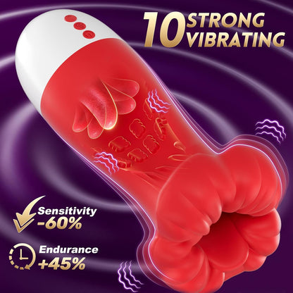 Male Sex Toys for Men Sucking Licking Vibrator Pocket Pussy Sex Toy
