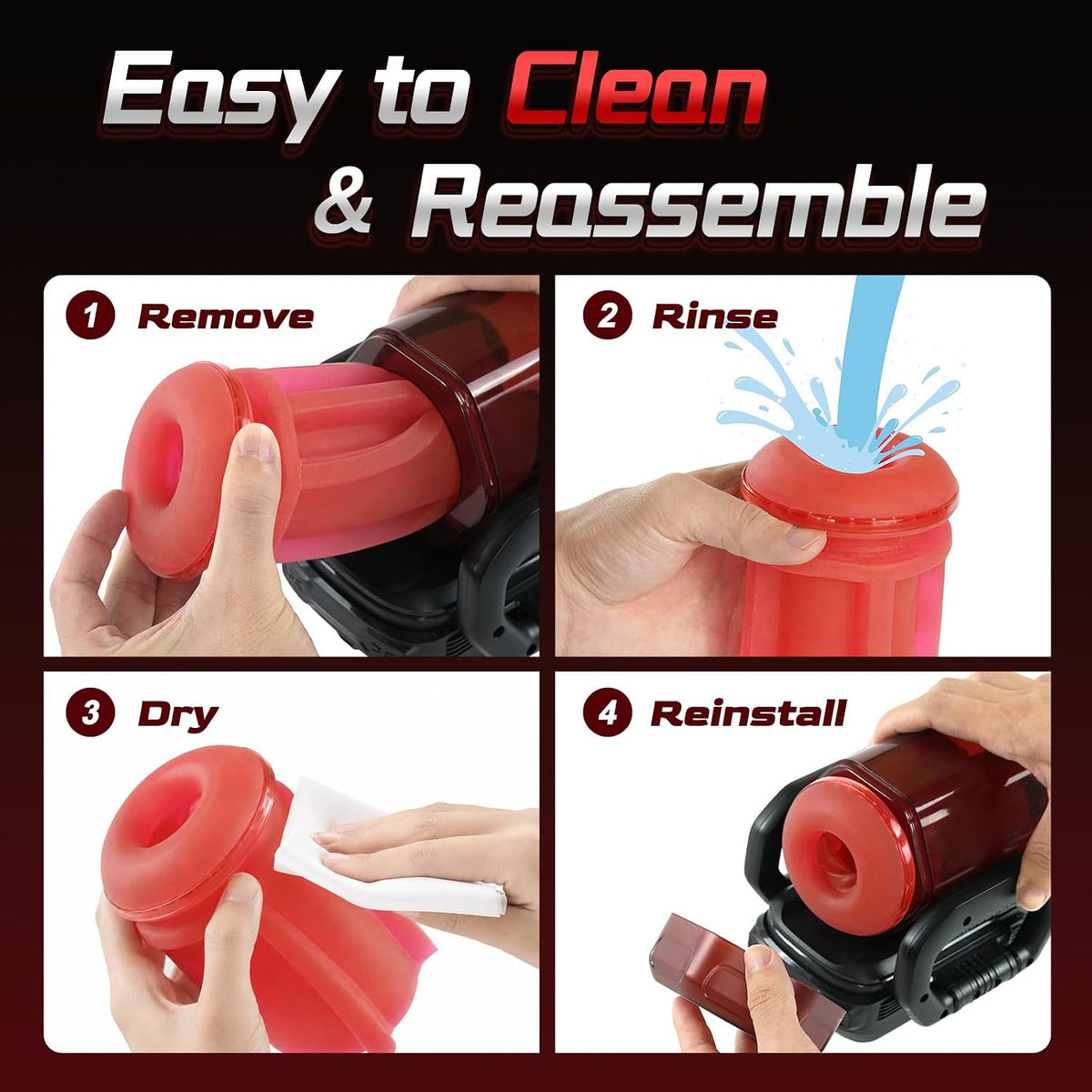 Mrgras Male Masturbator Penis Pump - Dual Handles AI Sync Pocket Pussy Stroker with 9 Thrusting Vibrator & 6 Blowjob Sucking Mode, APP Control Soft Sleeve Adult Sex Toys for Men