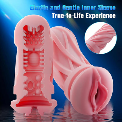 360° Heated App-Controlled Male Masturbator, 5 thrusting speed settings, up to 550 thrusts per minute, equipped with a brushless motor and a magnetic phone mount
