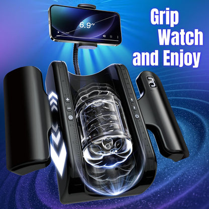 Male Masturbator, 7.8 Inch Adjustable Stroke Length Sex Toys for Men