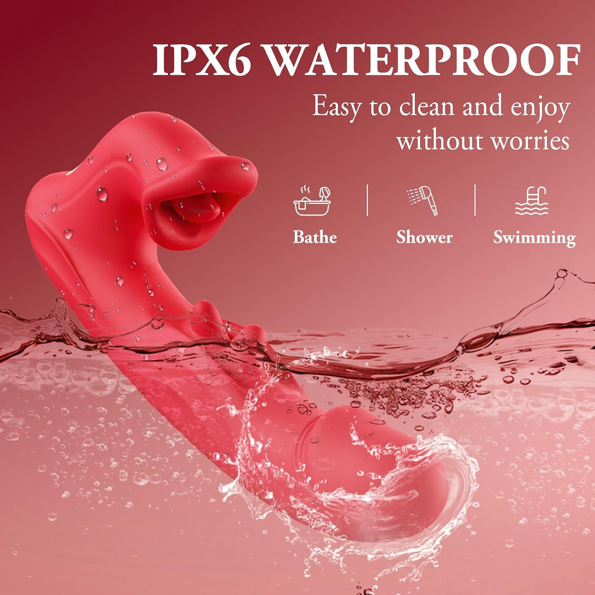 Vibrator Sex Toys for Women, 3 in 1 Dildo Adult Toy with 10 Licking & Swinging and Vibrating Modes, Realistic Dildos Clit G Spot Vibrator Nipple Anal Toys for Couples Games