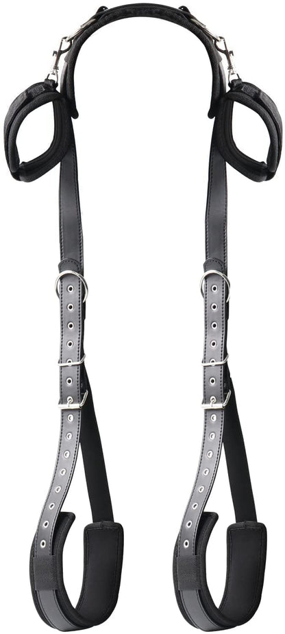 Adjustable Wrist Thigh Restraint Ropes and Soft Tie Set, Portable SM Games Sex Toys for Couples Restraints Kit Unisex