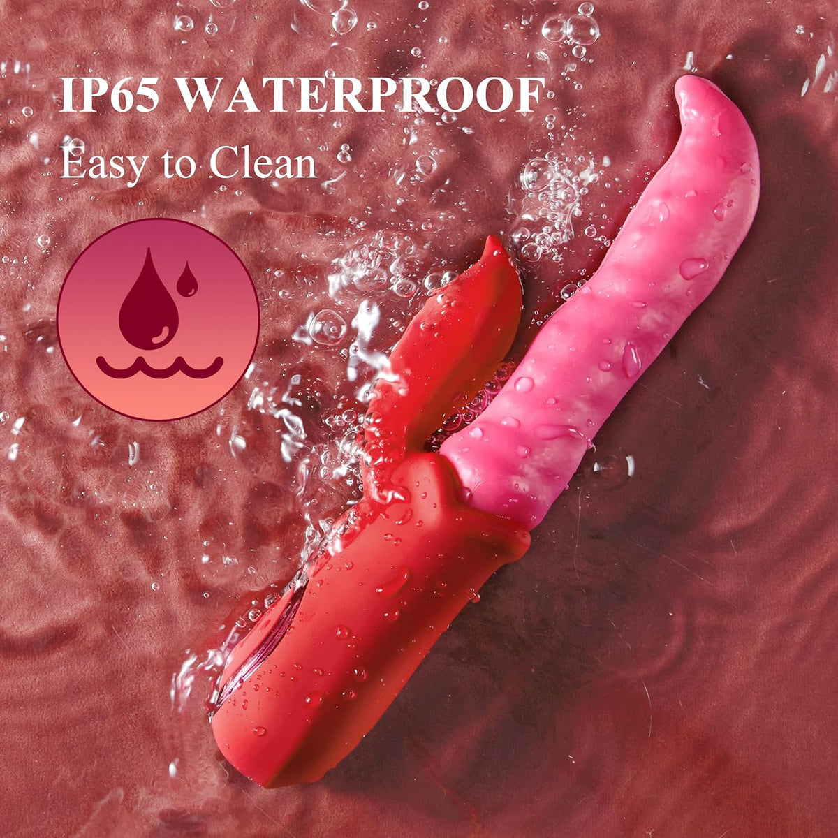 Vibrator Sex Toys Dildo with Tongue Licking Wriggling Pleasure