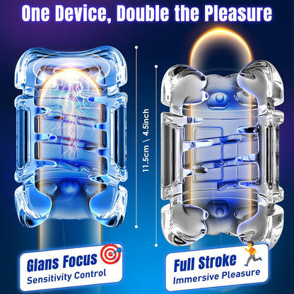 Male Masturbator, 7.8 Inch Adjustable Stroke Length Sex Toys for Men