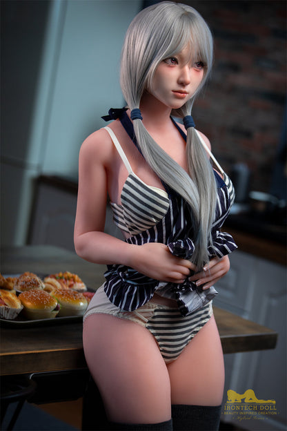 154cm/5ft1 D-cup Silicone Head TPE Body Sex Doll – Miyuki