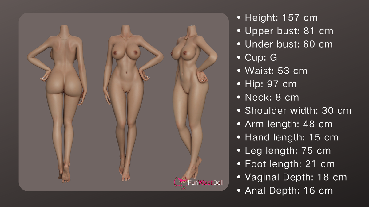 157cm/5ft2 G-cup Silicone Sex Doll – Assos