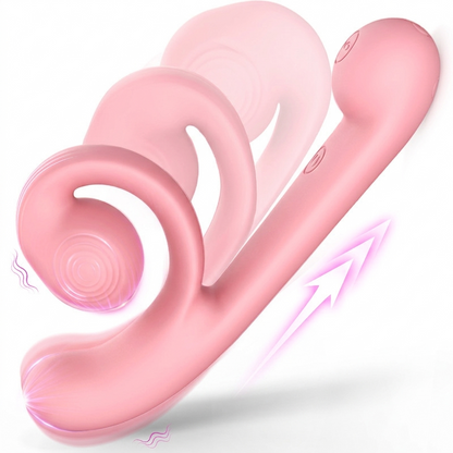 Snail 9.5-inch powerful vibrating masturbator features 7 vibration modes