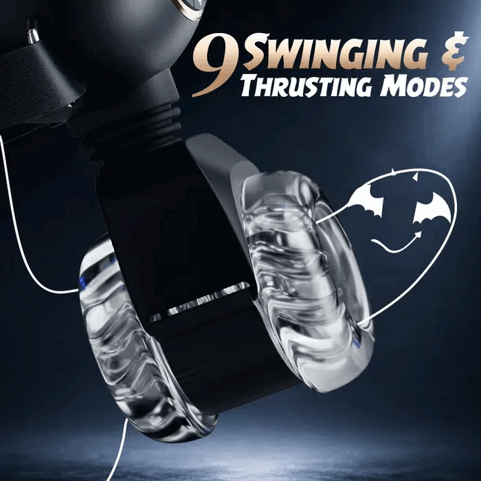 Joysexbox - Wearable Male Masturbator 3-in-1 9 Thrusting Rotating Vibrating Sex Toy for Men Stroker