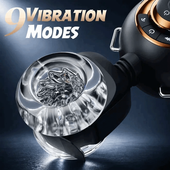 Joysexbox - Wearable Male Masturbator 3-in-1 9 Thrusting Rotating Vibrating Sex Toy for Men Stroker