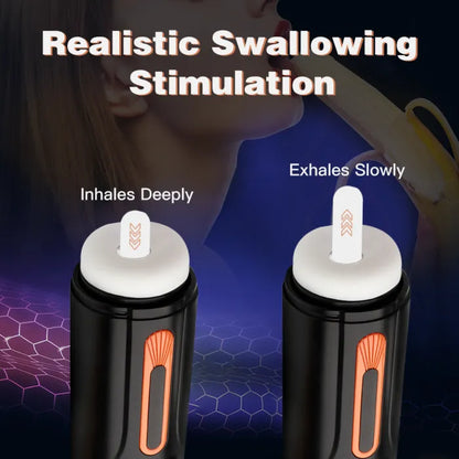 10 Thrusting 10 Vibrating 3 Sucking Heating Male Masturbator