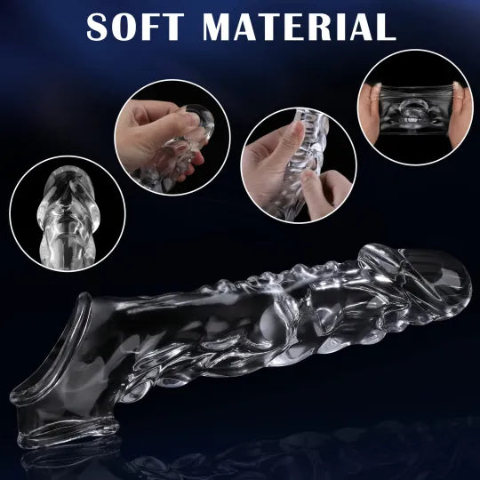 🔥🎁 2026 HOT Deal 💥 Reusable Penis Extension Vibrator – Makes You Longer, Harder & Unstoppable 😍